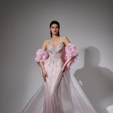 Samara Sharaé — Handcrafted embellished couture evening gown — Style SH12052, alternate view 11
