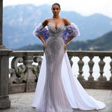 Samara Sharaé — Handcrafted embellished couture evening gown — Style SH12052, alternate view 2