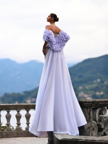 Samara Sharaé — Handcrafted embellished couture evening gown — Style SH12052, alternate view 5