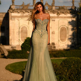 Arabella Sharaé — Handcrafted embellished couture evening gown — Style SH12053