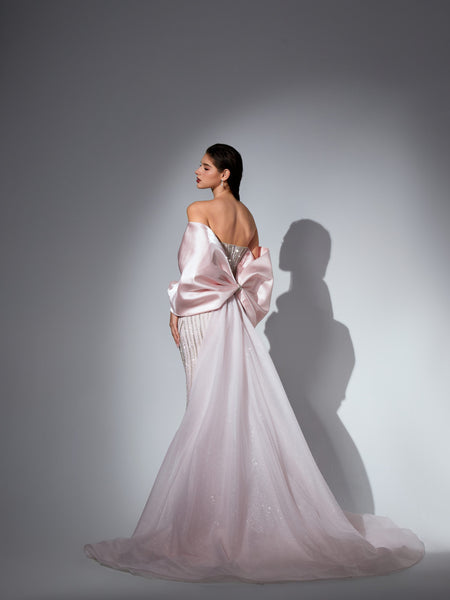 Arabella Sharaé — Handcrafted embellished couture evening gown — Style SH12053, alternate view 7