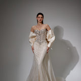 Arabella Sharaé — Handcrafted embellished couture evening gown — Style SH12053, alternate view 3