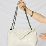 SHOMICO PU Leather Chain Handbag - Opulent EmpireSHOMICO PU Leather Chain HandbagOpulent Empire