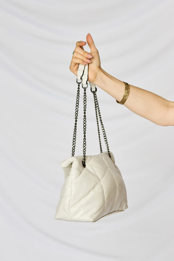 SHOMICO PU Leather Chain Handbag - Opulent EmpireSHOMICO PU Leather Chain HandbagOpulent Empire