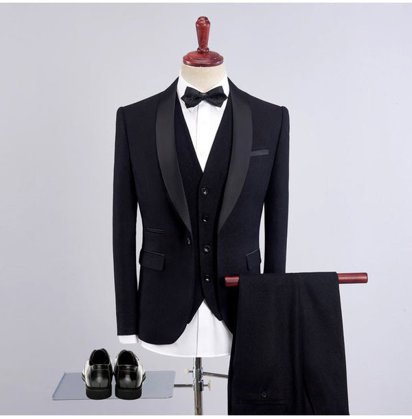 Slim Groom Wedding Reception Formal Dress - Opulent EmpireSlim Groom Wedding Reception Formal DressOpulent EmpireClothing