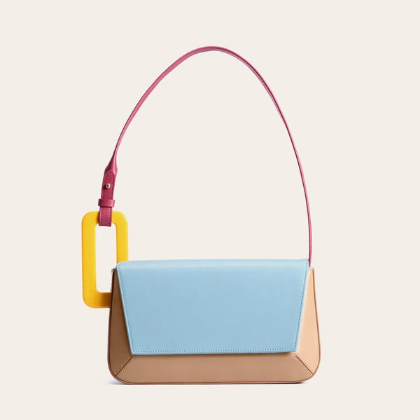 Coraline Montclair — Panelled Flap Handbag, alternate view 2