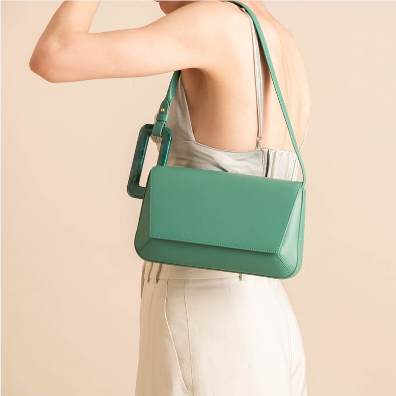 Coraline Montclair — Panelled Flap Handbag
