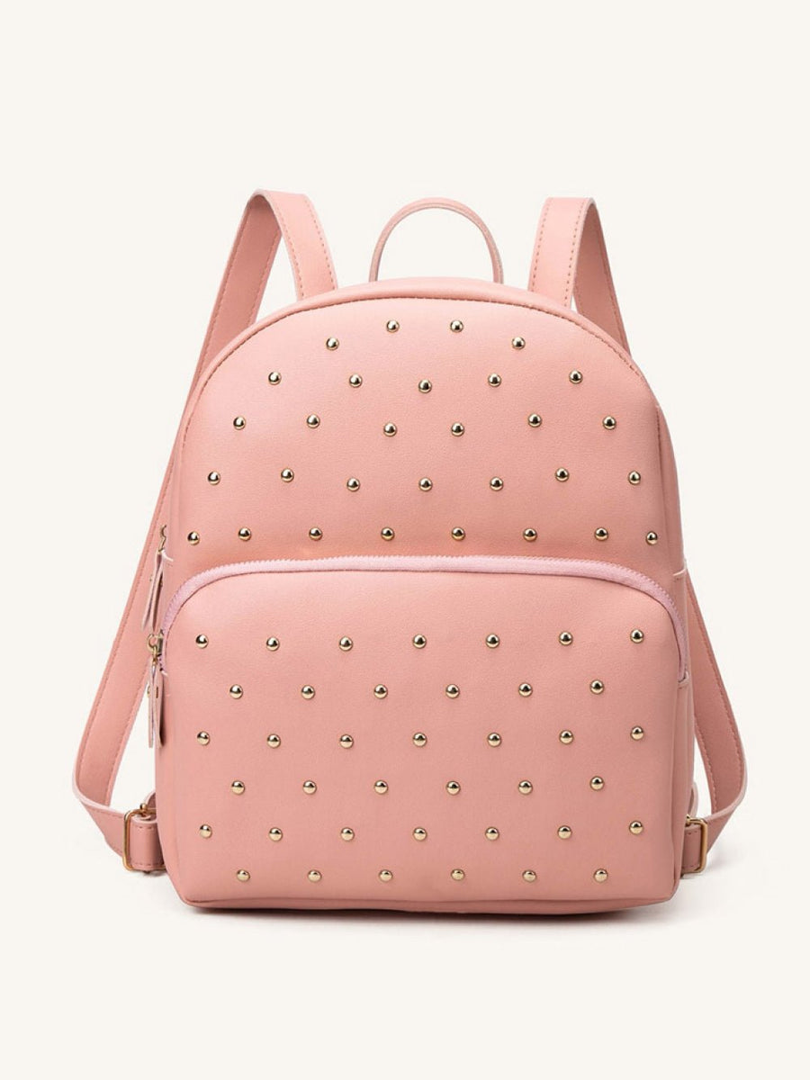 Studded PU Leather Backpack - Opulent EmpireStudded PU Leather BackpackOpulent Empire