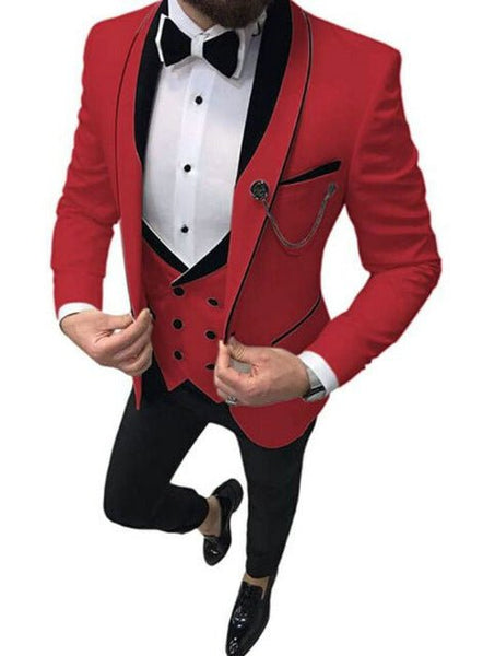 Suit Suit Men's Three-piece Suit Groomsman Suit Dress - Opulent EmpireSuit Suit Men's Three-piece Suit Groomsman Suit DressOpulent EmpireClothing