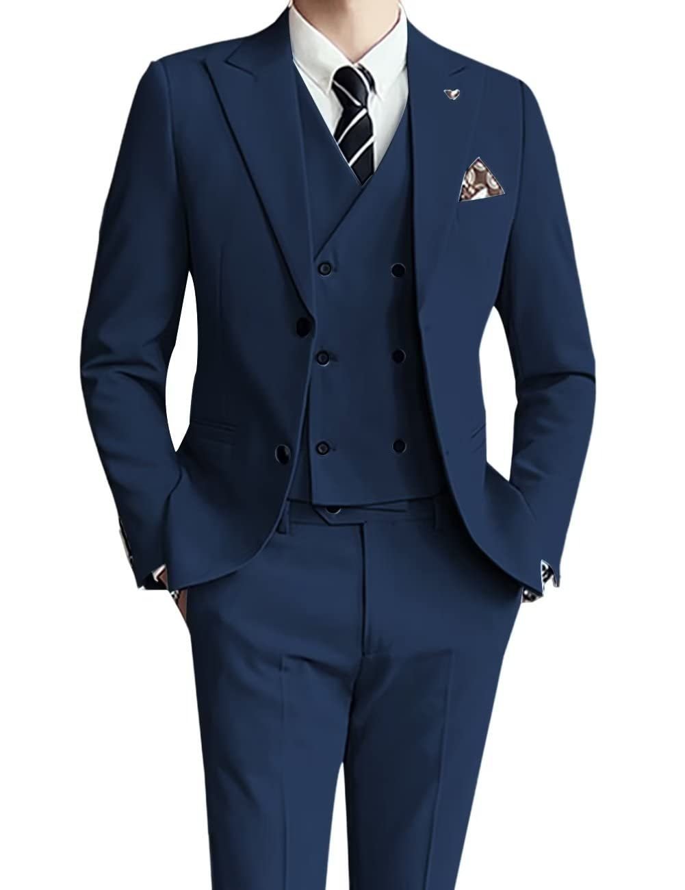 Three-piece Men's Suit Slim Fit Suit - Opulent EmpireThree-piece Men's Suit Slim Fit SuitOpulent EmpireClothing