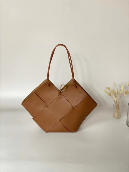 Tote Bag Top Genuine Leather Women Woven Bag Spring And Summer Fashion - Opulent EmpireTote Bag Top Genuine Leather Women Woven Bag Spring And Summer FashionOpulent EmpireLadies Bag