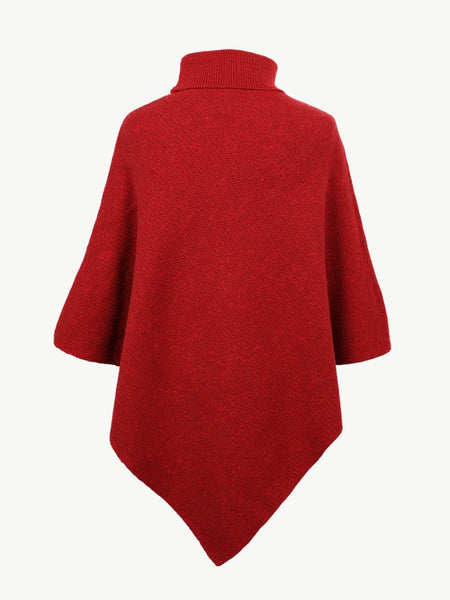 Turtleneck Buttoned Poncho - Opulent EmpireTurtleneck Buttoned PonchoOpulent EmpireClothing