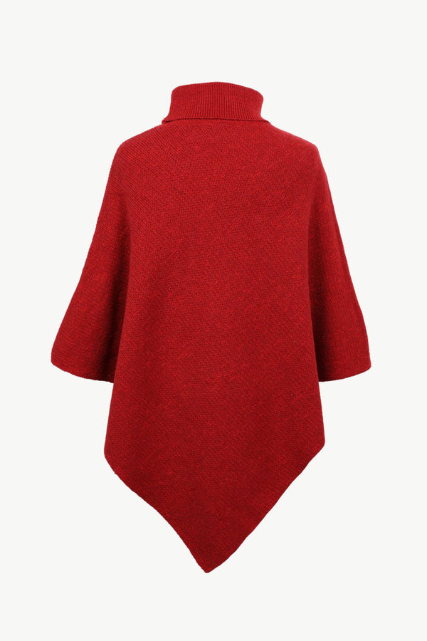 Turtleneck Buttoned Poncho - Opulent EmpireTurtleneck Buttoned PonchoOpulent EmpireClothing