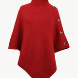 Turtleneck Buttoned Poncho - Opulent EmpireTurtleneck Buttoned PonchoOpulent EmpireClothing