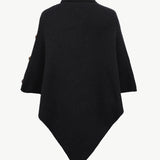 Turtleneck Buttoned Poncho - Opulent EmpireTurtleneck Buttoned PonchoOpulent EmpireClothing