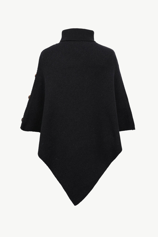 Turtleneck Buttoned Poncho - Opulent EmpireTurtleneck Buttoned PonchoOpulent EmpireClothing