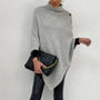 Turtleneck Buttoned Poncho - Opulent EmpireTurtleneck Buttoned PonchoOpulent EmpireClothing