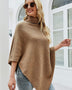 Turtleneck Buttoned Poncho - Opulent EmpireTurtleneck Buttoned PonchoOpulent EmpireClothing