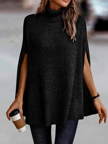 Turtleneck Dolman Sleeve Poncho - Opulent EmpireTurtleneck Dolman Sleeve PonchoOpulent EmpireClothing