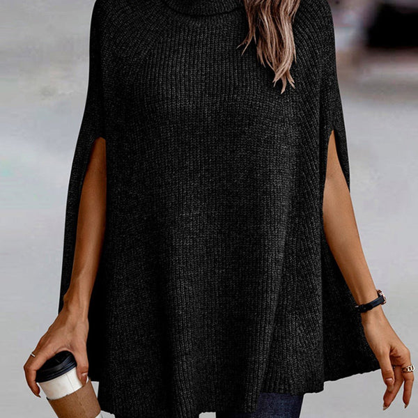 Turtleneck Dolman Sleeve Poncho - Opulent EmpireTurtleneck Dolman Sleeve PonchoOpulent EmpireClothing