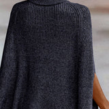 Turtleneck Dolman Sleeve Poncho - Opulent EmpireTurtleneck Dolman Sleeve PonchoOpulent EmpireClothing