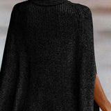 Turtleneck Dolman Sleeve Poncho - Opulent EmpireTurtleneck Dolman Sleeve PonchoOpulent EmpireClothing