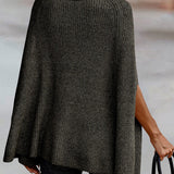 Turtleneck Dolman Sleeve Poncho - Opulent EmpireTurtleneck Dolman Sleeve PonchoOpulent EmpireClothing