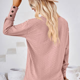 V-Neck Long Sleeve Blouse - Opulent EmpireV-Neck Long Sleeve BlouseOpulent Empire