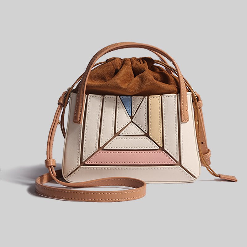 Adelaine — Pleated Contrast-Colour Mini Messenger Bag, alternate view 6