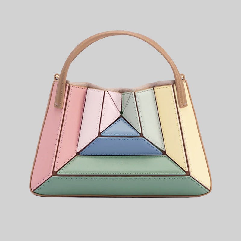 Adelaine — Pleated Contrast-Colour Mini Messenger Bag, alternate view 2