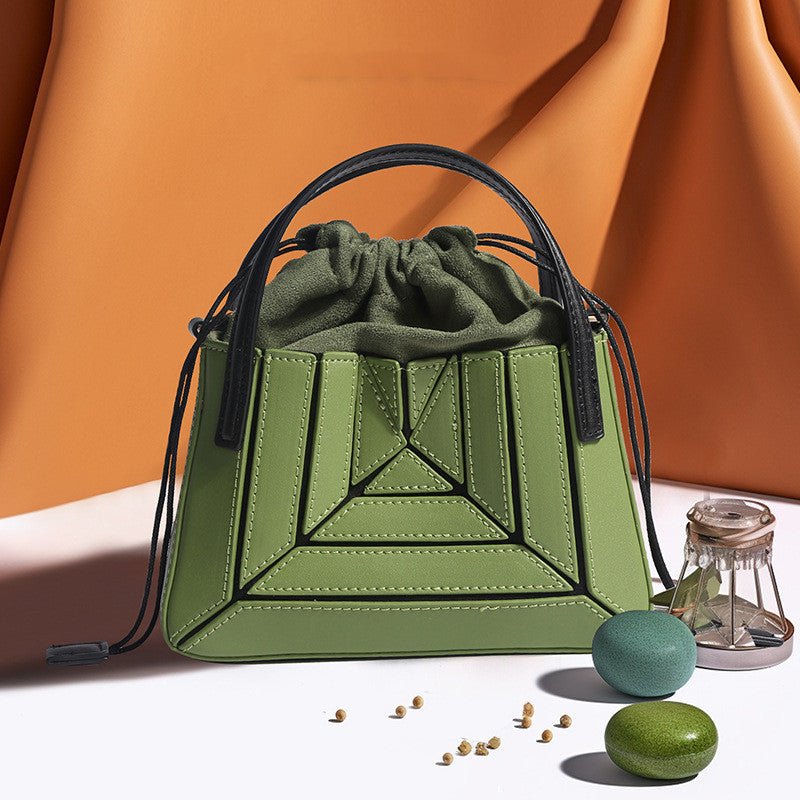 Adelaine — Pleated Contrast-Colour Mini Messenger Bag, alternate view 4