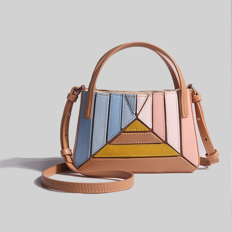 Adelaine — Pleated Contrast-Colour Mini Messenger Bag, alternate view 8