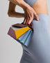 Women's Geometric Design Hit Color Diamond Lattice Organ Shoulder Messenger Bag