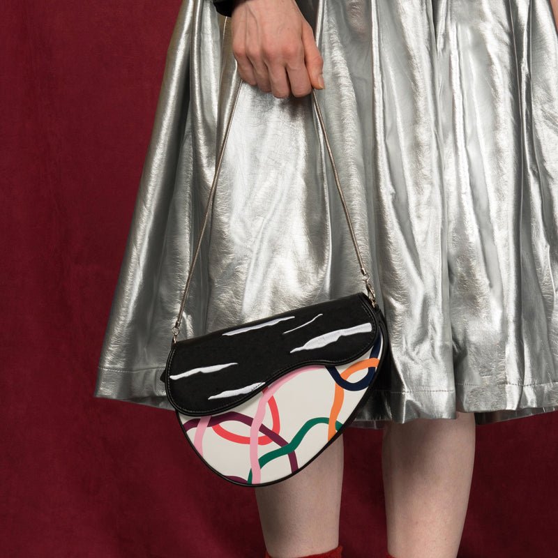 PU Leather Metal Chain Shoulder Bags For Girls Casual Women Messenger Bags In Peas Series - Opulent Empire