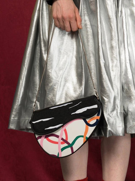 PU Leather Metal Chain Shoulder Bags For Girls Casual Women Messenger Bags In Peas Series - Opulent Empire