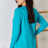 Zenana Exposed Seam Thumbhole Long Sleeve Top - Opulent EmpireZenana Exposed Seam Thumbhole Long Sleeve TopOpulent Empire