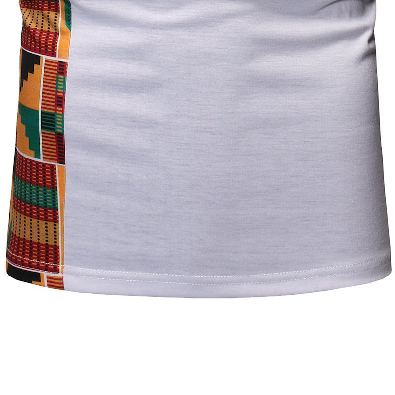 Zubi™: Men's summer African style T-shirt - Opulent EmpireZubi™: Men's summer African style T-shirtOpulent EmpireAfrican Men Attire